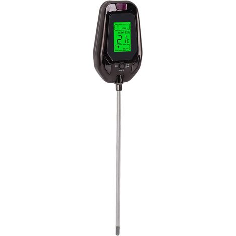 Bodenfeuchtigkeitsmesser, Licht-, pH-, Temperatur- und Luftfeuchtigkeitsmessung, 5-in-1-Gerät, für Pflanzen, Nutzpflanzen, Blumen und Gemüse, Bodendetektor (1/5)