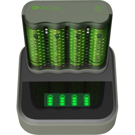 Schnellladegerät USB-Modell M451 inkl.4 Batterien AA 2600mAh +USB Dockingstation (1/5)