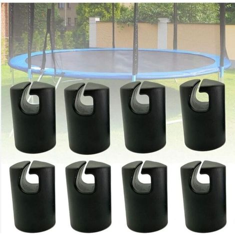 Capuchon Trampoline Embout Trampoline Crochet Trampoline Pièces de Rechange de Trampoline Accessoires de Trampoline Capuchon de Poteau pour Les Piquets de Filet du Trampoline Ø 32 MM 8 Pièces (1/4)