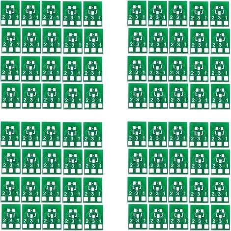 Adatto per la serie SOT23 da 80 pezzi, adattatore di conversione da SMD a DIP SIP3 a doppia faccia, kit di schede PCB con zoccolo per IC SOT SIP.