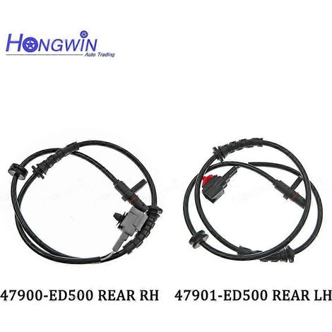 Capteur de vitesse de roue ABS avant et arrière pour Nissan Tiida C11X 07-13 Sylphy Livina Geniss OE 47910-ED500 47911-ED500 47901-ED500 (1 jeu arrière) (1/5)