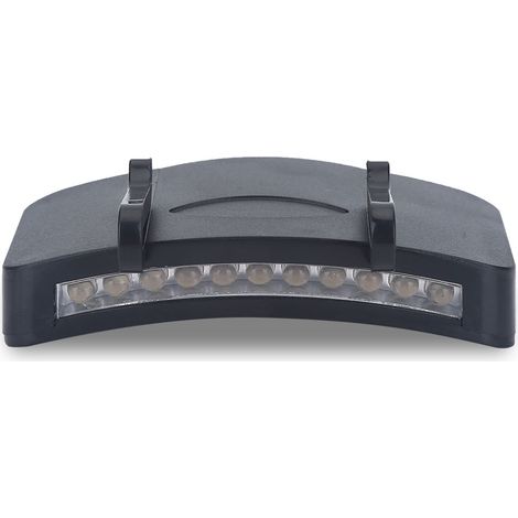 Lampe frontale à clip avec 11 LED pour casquette, idéale pour la pêche et le camping en extérieur (1 pièce). (1/5)