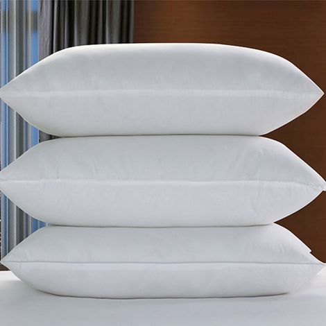 Protège-oreiller imperméable en fibre de polyester blanche, confortable, 43 x 73 cm, pour dormir