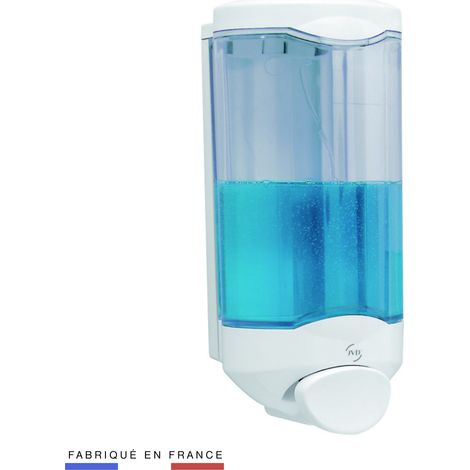 JVD – Distributeur de savon Crystal 1L – Débit 1 ml par pression – Pompe silicone longue durée – Compatible gel hydroalcoolique (1/5)