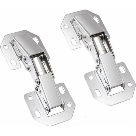 Charnières à Fermeture, Charniere Porte Placard 90 Degré Charniere Invisible Meuble pour Porte Armoire Placard de Cuisine 77mm，Starlight，2pcs