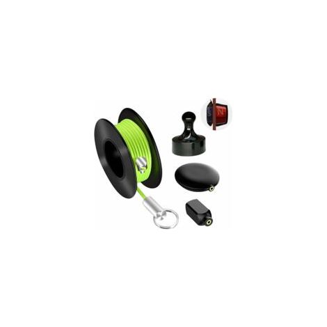 Kit d'enfilage de câble tire Câble Aimanté Professionnel pour électricien Support de tuyau d'électricien Outil de câble utilisé pour les tuyauteries / électriciens / jardin / entretien de bureau (1/5)