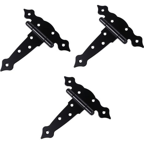 3pièces Charnières T Fer Antirouille charnières (1/5)