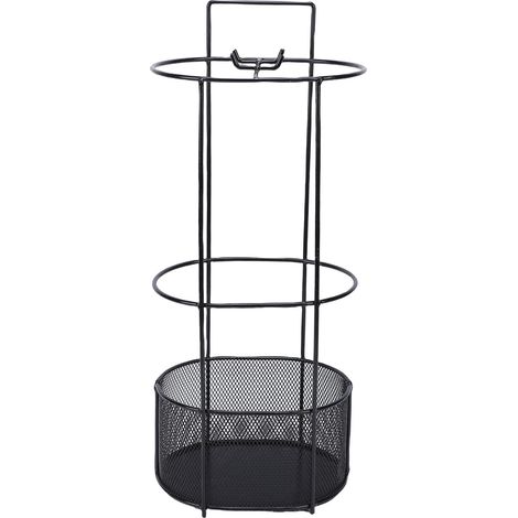 Parapluier en fer, design vertical élégant avec grille de drainage, support robuste pour parapluies, rangement idéal entrée 20x15x48cm (1/5)