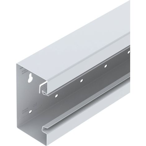OBO Bettermann Canalina per incasso apparecchi simmetrica 70x130x2000 Acciaio bianco puro RAL 9010, 6277200