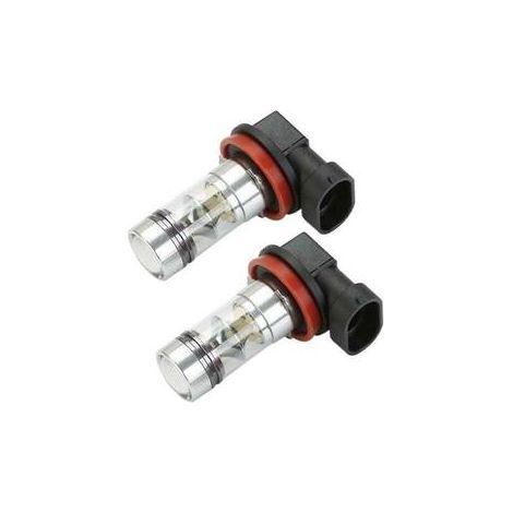 Ampoule Led H8 - 100 W - 12000 Lm - 6000 K - Compatible Canbus - Pour Phares Avant Voiture et Moto - 2 Pièces (1/5)