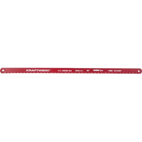 Hoja de sierra HSS bimetálica de 300 mm 24d/p (implante 1 y 2 ml) (1/2)