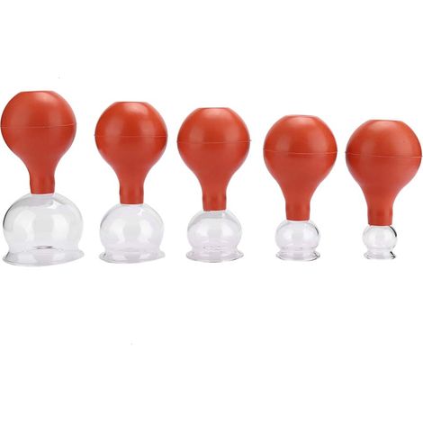 Ensemble de 5 Ventouses en Verre pour Massage et Thérapie par Ventouses (1/5)
