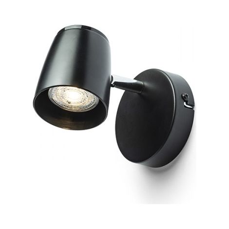 Faretto inclinabile JOLI I da parete nero  230V LED GU10 10W