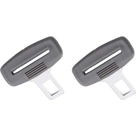 Avertissement anti-ceinture, sirène de ceinture, languette de ceinture pour boucle métallique, poignée en plastique, gris (lot de 2) (1/5)