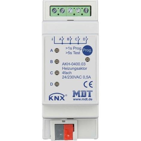 MDT AKH-0400.03 actuador de calefacción 24-230 V 4 canales