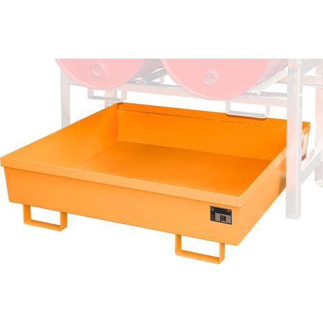 Bauer Auffangwanne FRA-2, 1380x580x850mm, 280l, Gelborange