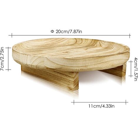 Tabouret pour plantes d'intérieur - Petit tabouret rond pour plantes - Table à plantes moderne pour la décoration intérieure - Support pour plantes style années 50