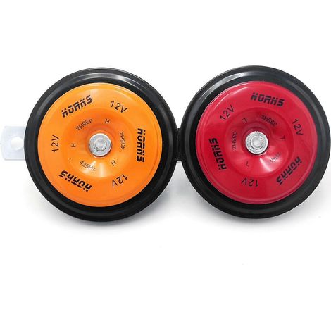 Bocina eléctrica universal impermeable de 12 V con tono alto y bajo de 110 dB para coche, moto, bicicleta y scooter. (1/2)
