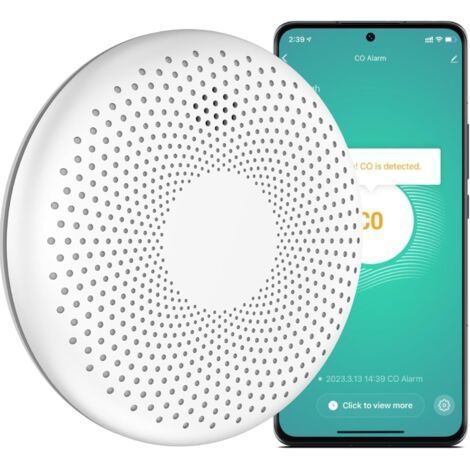 Aroha Smart Connect Kombinationsmelder mit Rauch- und Kohlenmonoxiderkennung – 10 Jahre Batterielaufzeit – Brand- und CO-Alarm, WLAN, Tuya & Smartlife (1/5)
