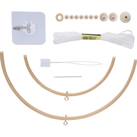 Kit de carillon éolien à monter soi-même, clochettes en bois, mobile pour berceau, pendentif carillon éolien (1/5)