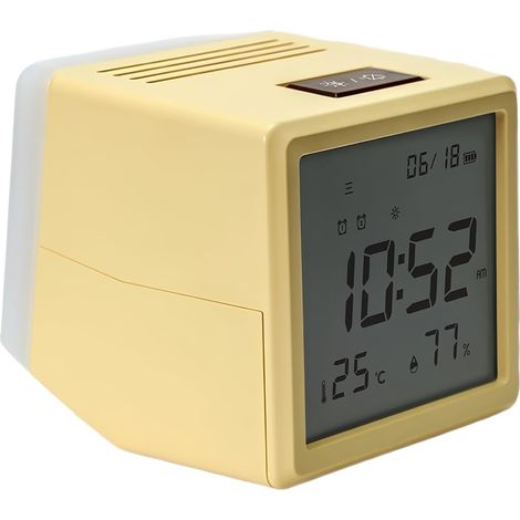 Réveil Enfant Écran LED Affichage Lumière Température Humidité (1/5)