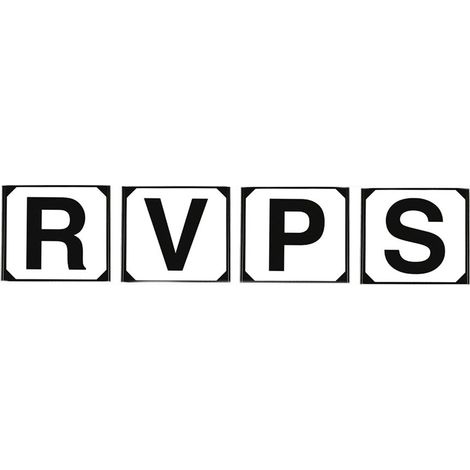 Set 4 pezzi lettere in plastica per campo dressage