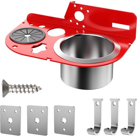 Sac de rangement ergonomique pour échelle avec fente pour perceuse de 40 mm avec design spacieux pour projets de construction, bricolage, solution de rangement avec dents antidérapantes (1/5)