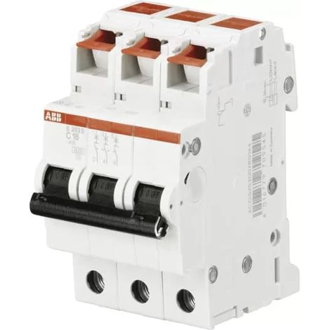 ABB Leitungsschutzschalter S203S-B6, B-Char., 6 kA, 6 A, 3-polig (1/2)