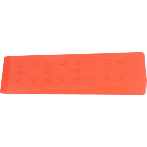 Coin d'abattage 25 cm en plastique ABS pour fendre le bois, couper des arbres, tronçonneuse, outils de bûcheronnage, orange (1/5)