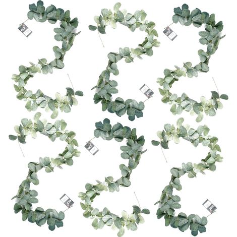 6 x 150cm Artificial Hanging Trailing Evergreen Plant - Premium Quality (1/5)