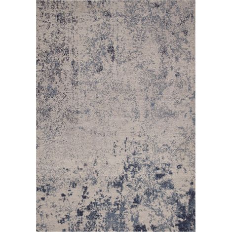 Dara Abstract Modern Kitchen Garden Flatweave Outdoor Indoor Blue Rug Floor Mat Large 160 x 230 cm (5'3"x7'7") (1/4)