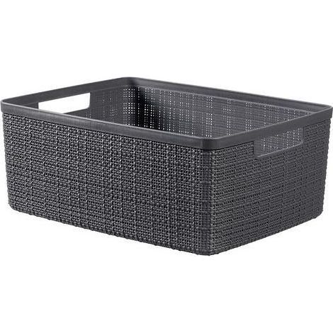 Cesto Curver Jute rettangolare grigio 12l cm 36x28x15 h