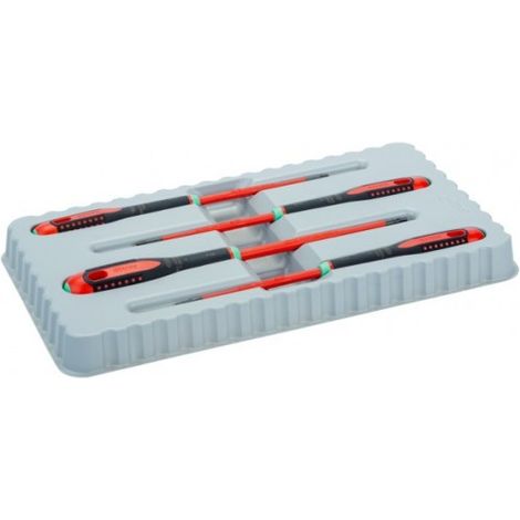 BAHCO - Jeu de tournevis ERGO™ Slim isolés VDE pr vis TORX® avec manche trimatière -4pc