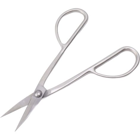 Ciseaux à plantes 210 mm, taille-bourgeons, ciseaux à bonsaï en acier inoxydable, coupe-tiges pour fleurs et herbes, taille-tiges argentés (1/5)