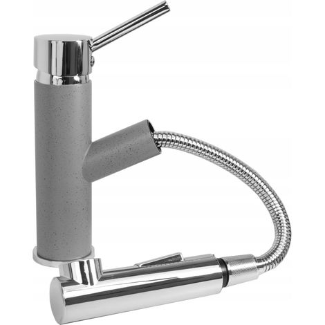 MÉLANGEUR DE CUISINE GRIS EXTRACTIBLE POUR ÉVIER CADO (1/5)