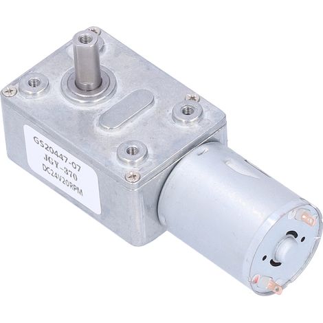 Moteur à engrenage à vis sans fin 24 V CC (avec variateur de vitesse), réducteur miniature à couple élevé, adapté aux robots et serrures électroniques, 24 V 20 tr/min