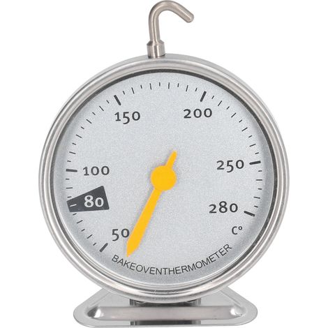 Thermomètre de four, thermomètre à cadran en acier inoxydable de qualité alimentaire de haute précision, adapté aux cuisines avec barbecue. (1/5)