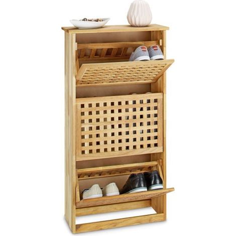 Meuble à chaussures en noyer (1/3)