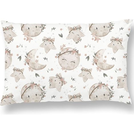 Taie d'oreiller pour Enfant de Taille 40x60 en Coton - Housse Coussin 40x60 Douce et Confortable - Taie Oreiller 40x60 Enfant - Idéal pour la Chambre du Tout-Petit - 10 Colories (1/5)