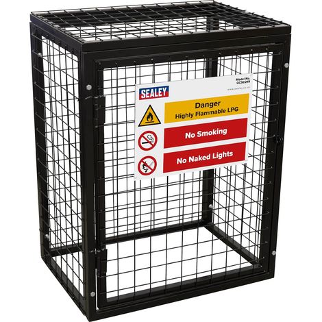 GCSC219 Cage de sécurité pour bouteille de gaz 2 x 19 kg (1/4)