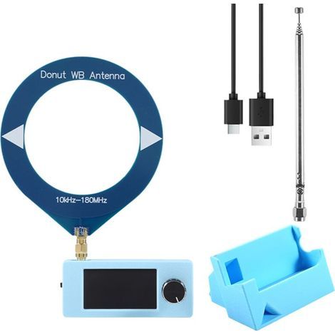 Kit récepteur pour radio SI4732, 10 kHz-180 MHz, écran de 1,9 pouce, radio ondes courtes FM/AM/LSB/USB + antenne + support, mini radio SI4732. (1/5)