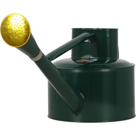 Arrosoir classique en métal - Vert et Or - 5 L - Livraison gratuite (1/5)