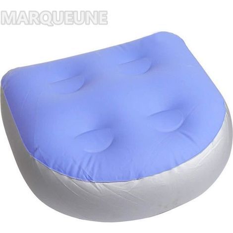 Inflatable spa cushion for bathtub - Soft massage accessory - For adults and kids - Blue