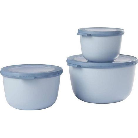 Mepal Cirqula Set de 3 Bols Multifuncionales Azul