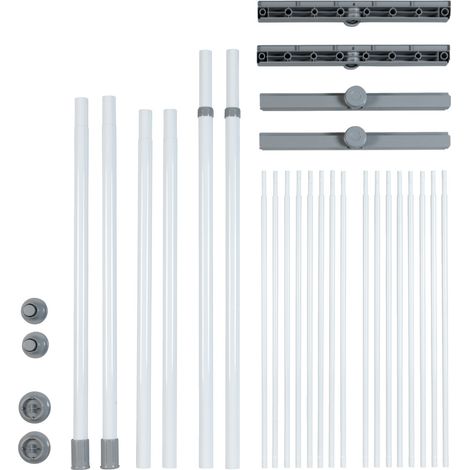 Wenko Herkules Twin système de rangement blanc gris ajustable (1/5)