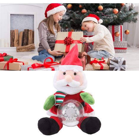 Musikalisches Weihnachtsplüschtier mit 3 Liedern, elektrisches Plüschtier, das singt, tanzt und leuchtet, Geschenk für Kinder, Weihnachtsmann (1/5)