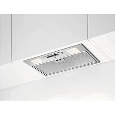 Electrolux – Hotte intégrée 400 m³/h – Type plafond – Commande glissière – 2 filtres – Couleur gris – Puissance moteur 100 W - LFG335S