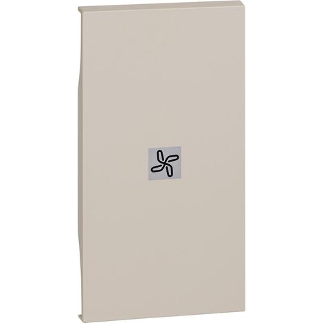 Living Now enjoliveur 2 modules commande éclairage sable ventilateur BTICINO BTKM01M2RN