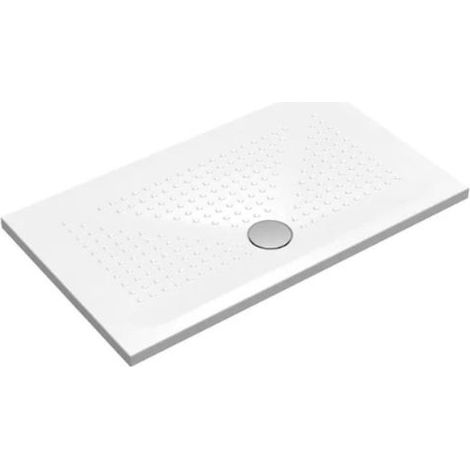 Piatto doccia 70x120 h.3,5 in ceramica bianco lucido Rebel di (1/5)