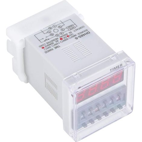 Relais temporisé programmable Fabater DH48S-S à 8 broches (1/5)